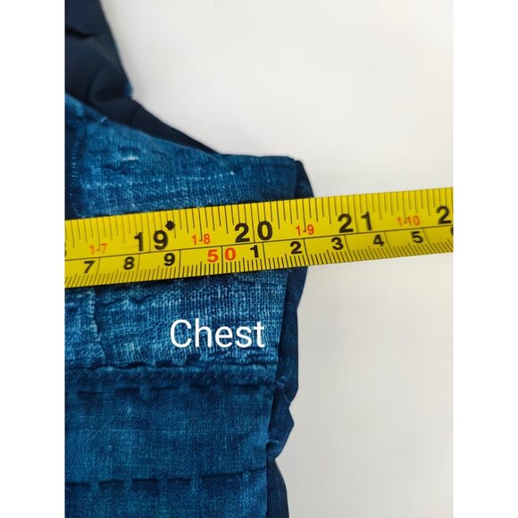 The North Face 700 Women's Blue Goose Down Full Zip Up Puffer Vest Size M - Picture 10 of 12